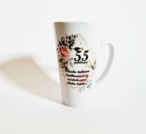 Late puodelis "55 jubiliejus"