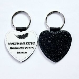Raktų pakabukas „Mokydami kitus, mokomės patys”
