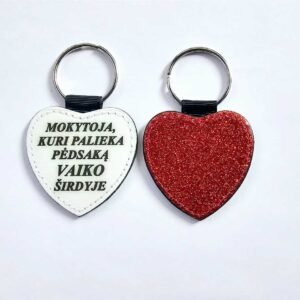 Raktų pakabukas "Mokytoja, kuri palieka pėdsaką"
